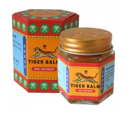 Red tiger balm and its packaging