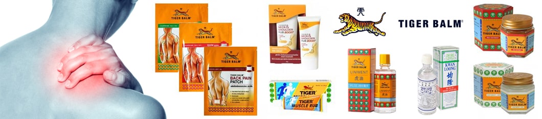 The range of products tiger balm