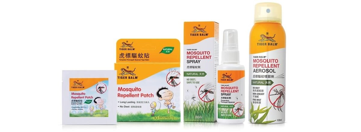 Tiger balm mosquito repellent range